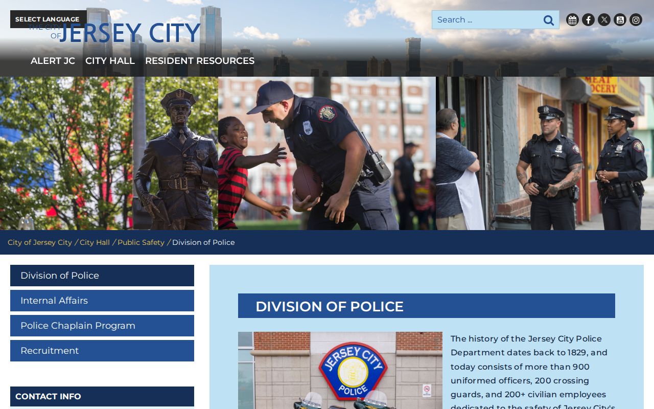 Hudson County Jersey City Police arrest-record source